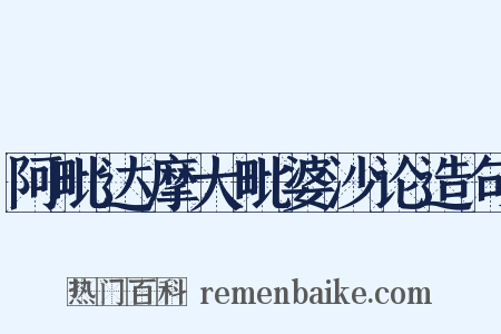 阿毗达摩大毗婆沙论造句是什么意思的图片